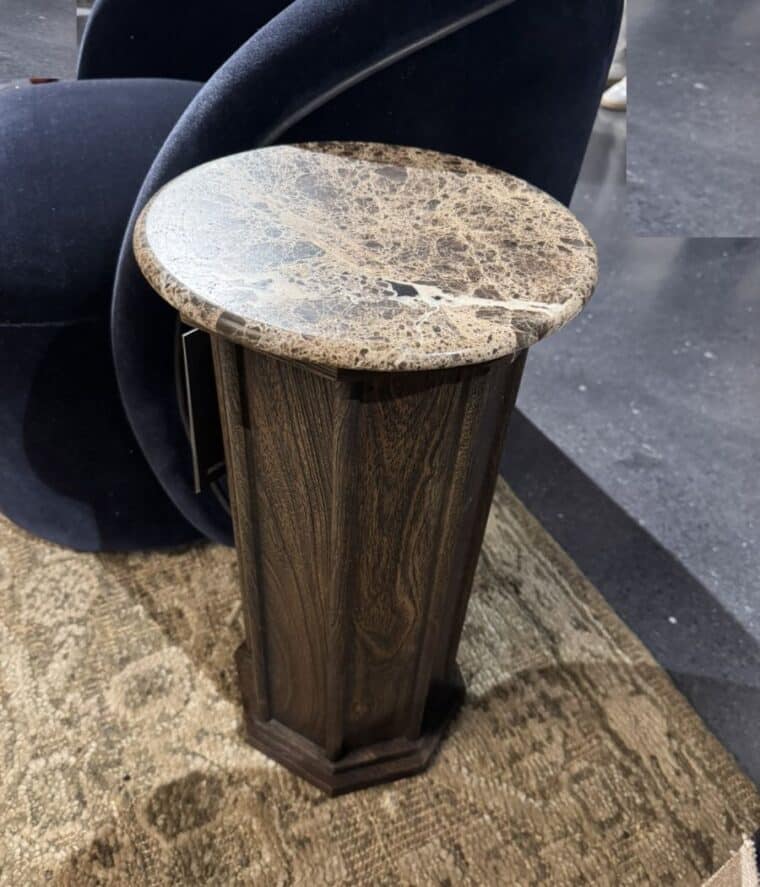 Brown Marble Top Side Table - Image 14