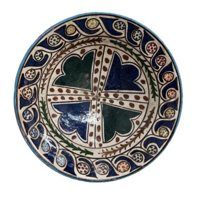 Vintage Wave Edge Moroccan Plate