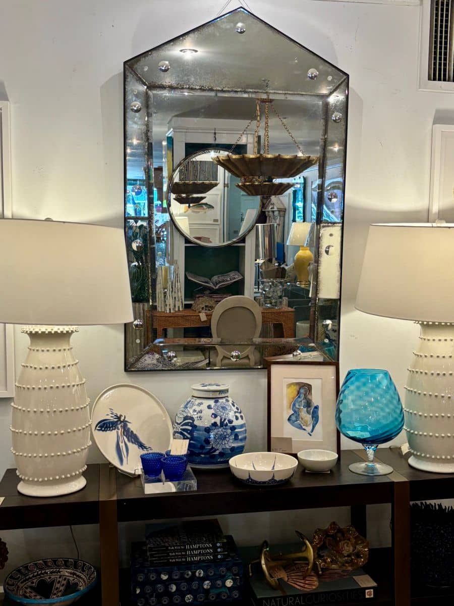 Tara Modern Pediment Venetian Mirror - Image 5