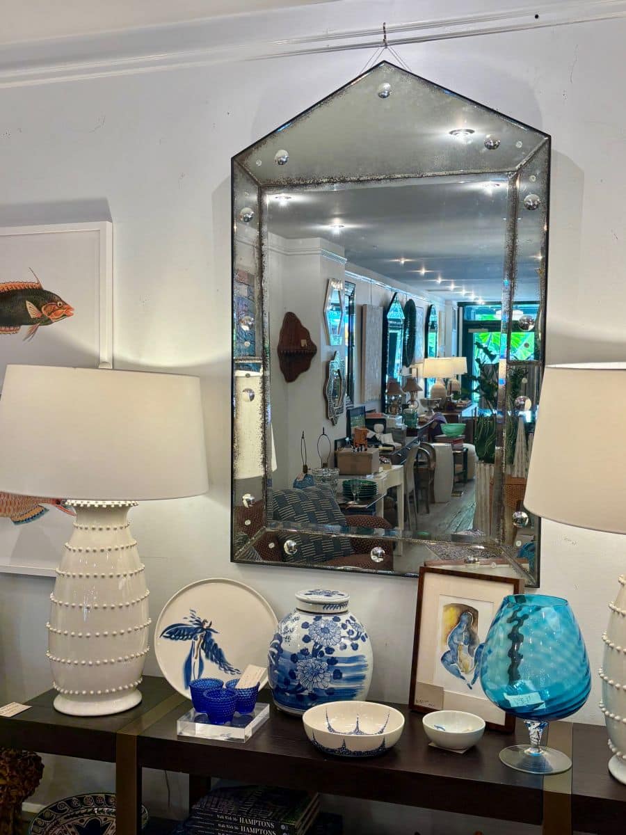 Tara Modern Pediment Venetian Mirror - Image 6