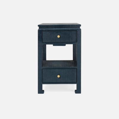 Small Wylder High Gloss Linen Nightstand