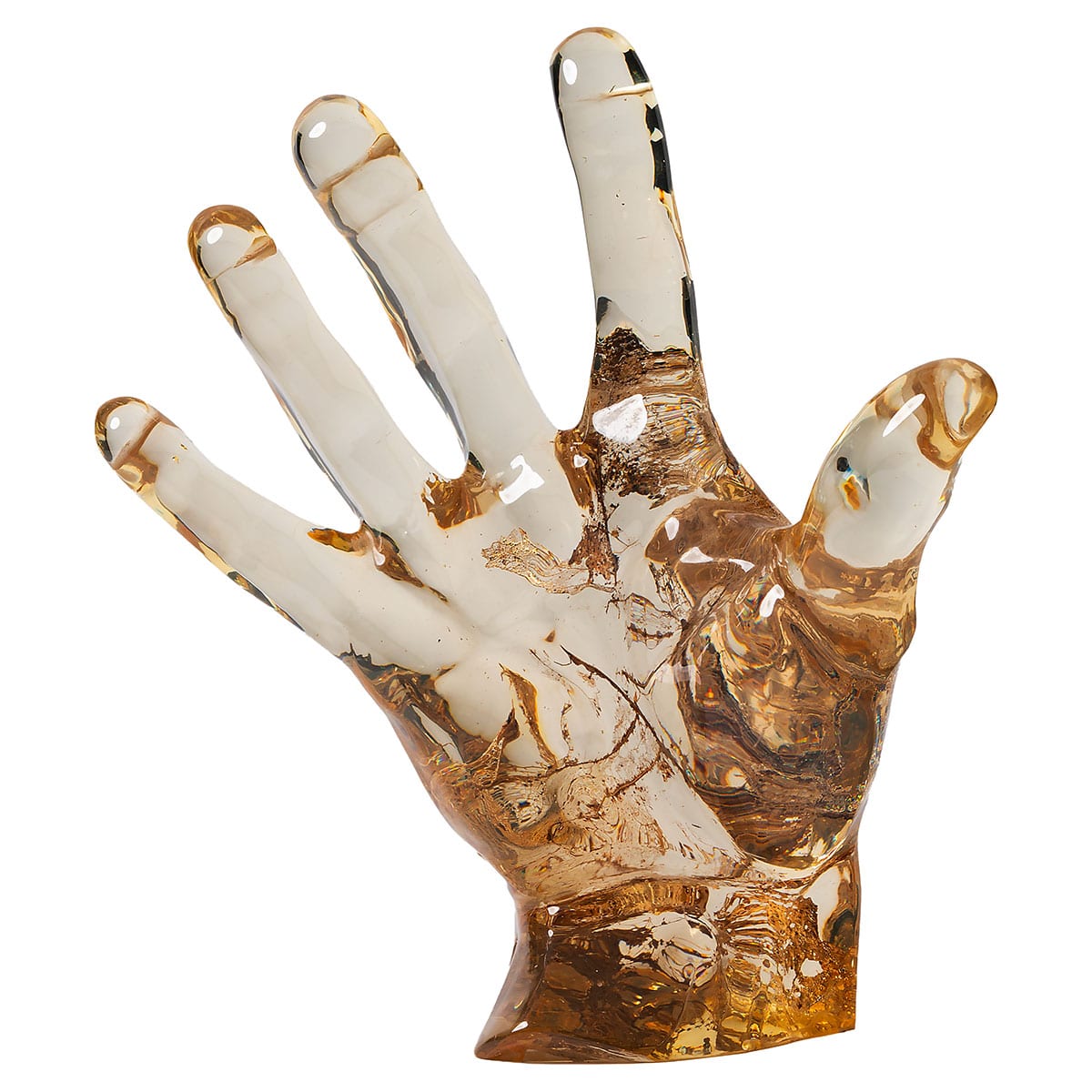 Vintage Mid-Century Modern Lucite Hand Sculpture - Image 2