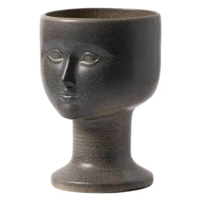 Vintage Ceramic Glazed Head Vase