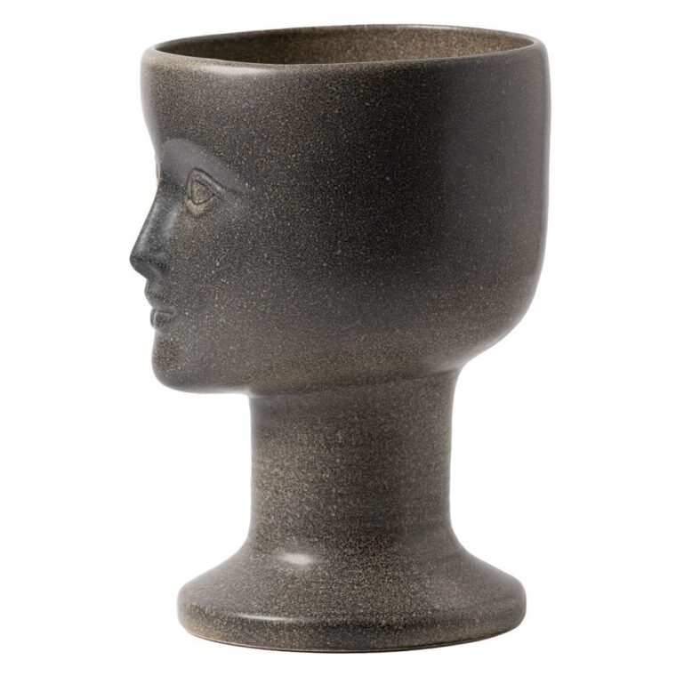 Vintage Ceramic Glazed Head Vase - Image 3