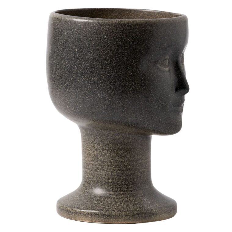 Vintage Ceramic Glazed Head Vase - Image 4