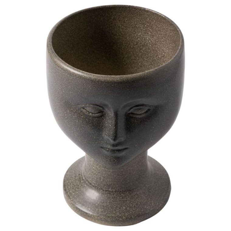 Vintage Ceramic Glazed Head Vase - Image 5