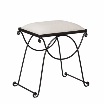 Salena Scrolled Edge Ottoman