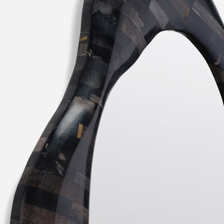 Joss Asymmetrical Petrified Wood Mirror - Image 3