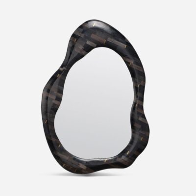 Joss Asymmetrical Petrified Wood Mirror