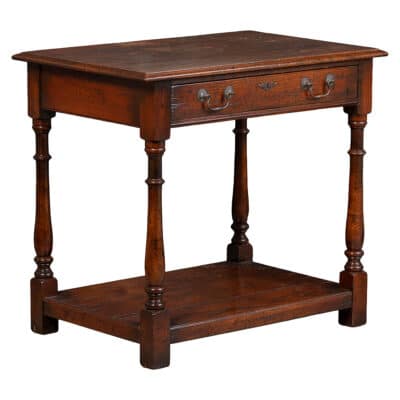 Antique English Pot Board Side Table