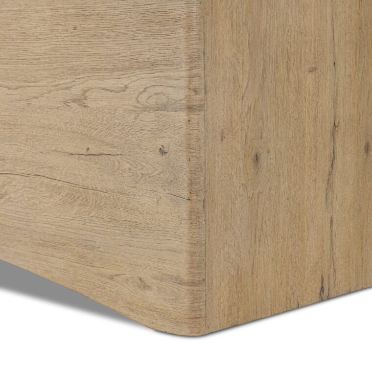 Oak Storage Bench with Upholstered Lift Up Top - Image 8