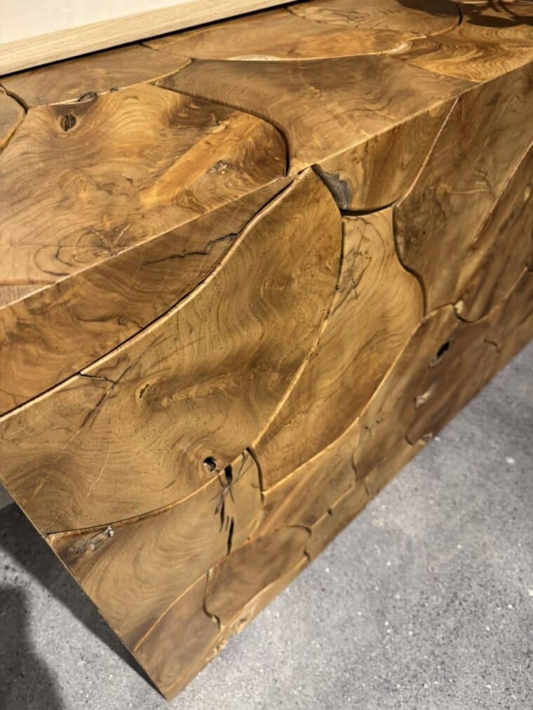 Outdoor Teak Root Console Table - Image 15