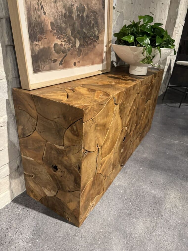 Outdoor Teak Root Console Table - Image 19