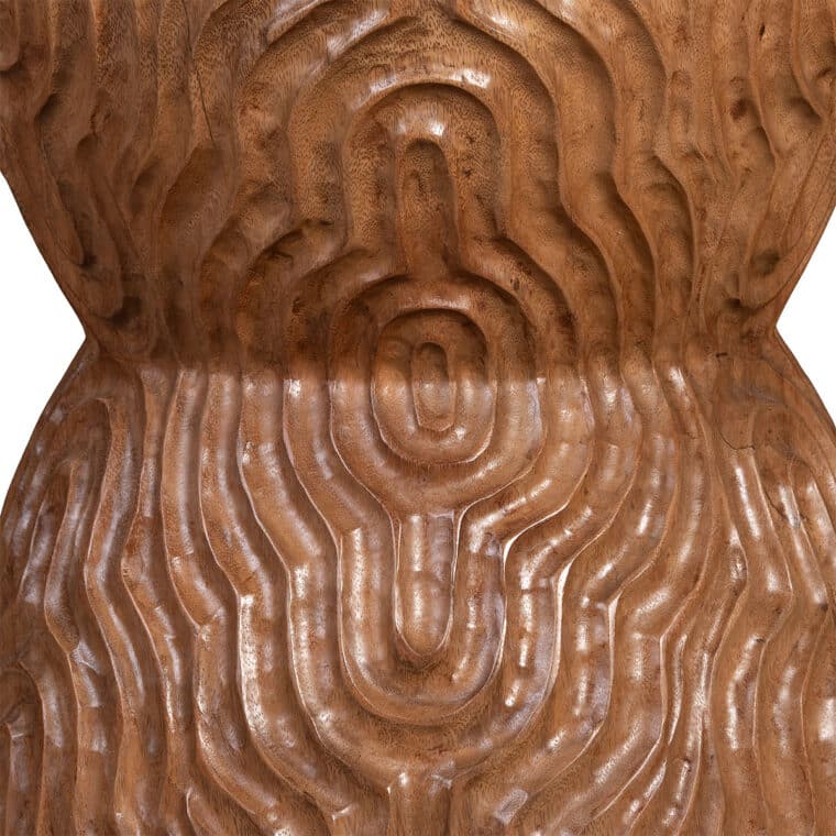 Kalani Hand Carved Wood Stool - Image 4
