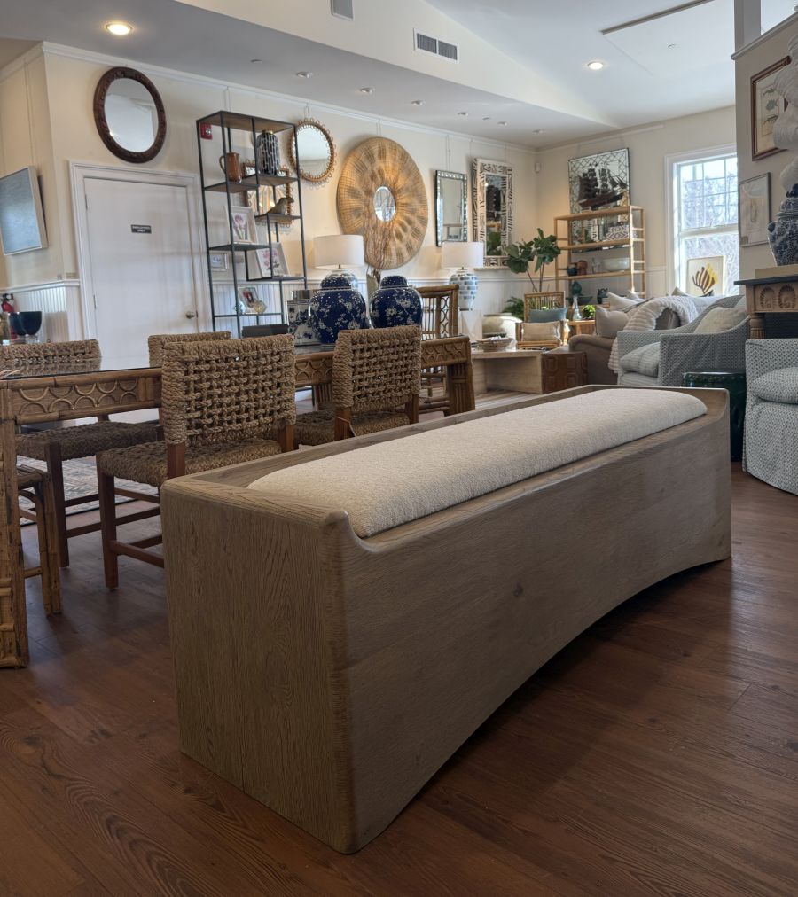 Oak Storage Bench with Upholstered Lift Up Top - Image 21