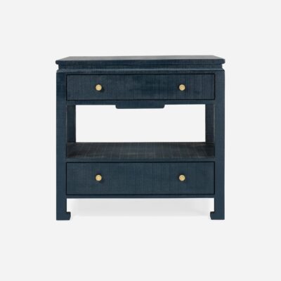 Large Wylder High Gloss Linen Nightstand