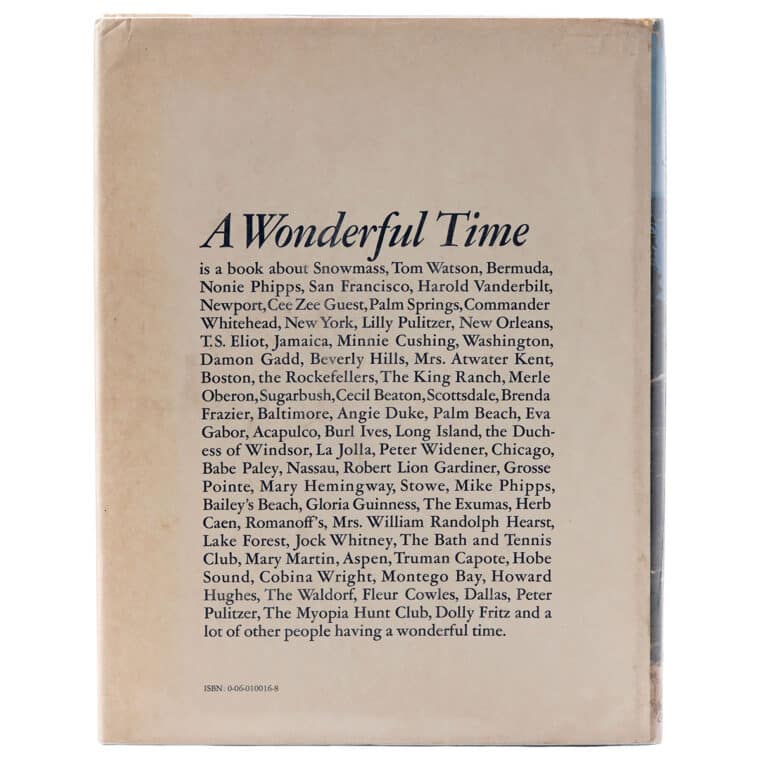 Slim Aarons First Edition of A Wonderful Time: An Intimate Portrait of the Good Life - Image 2