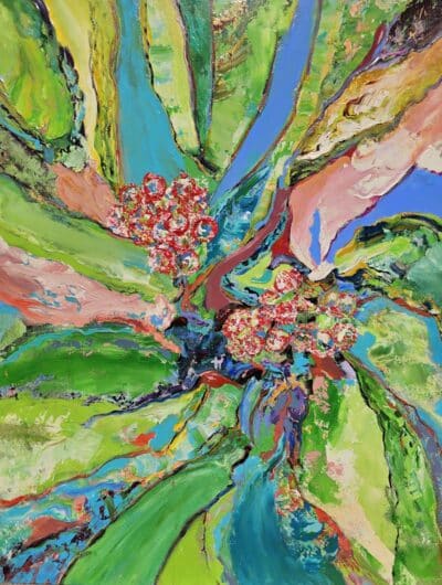 Spiraling Flora Original Art