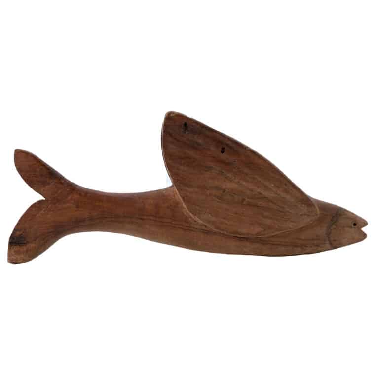 Vintage Wood "Flying Fish" Sculpture - Image 4