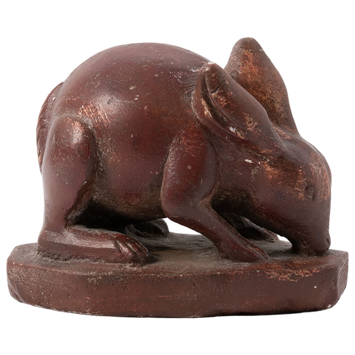 Vintage Painted Stone Rabbit - Mecox Gardens