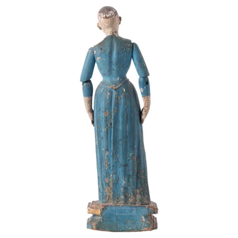 Antique Painted Wood Cage Doll - Image 3
