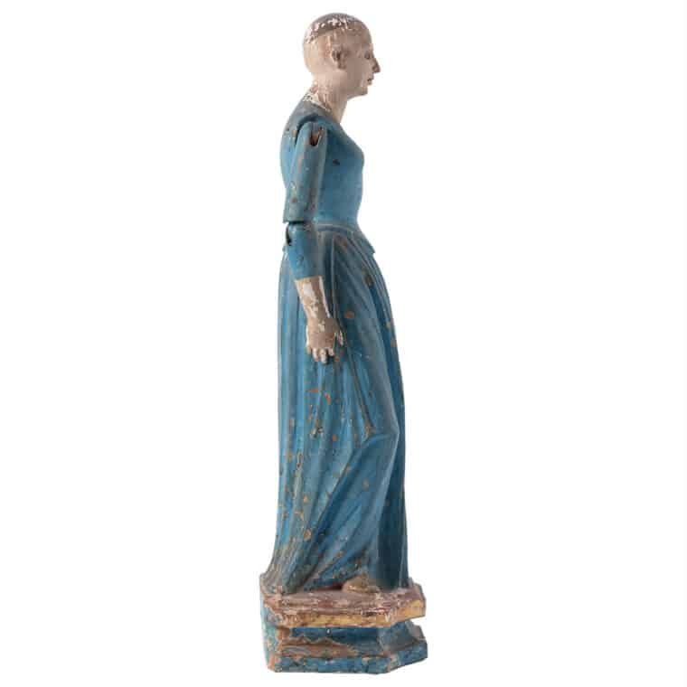 Antique Painted Wood Cage Doll - Image 4