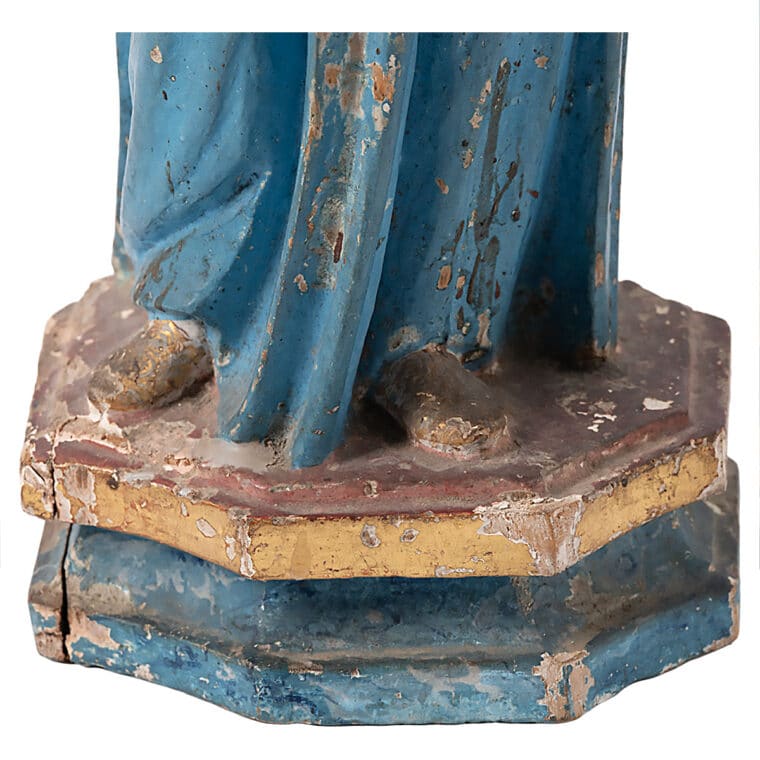 Antique Painted Wood Cage Doll - Image 10