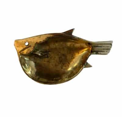 Vintage Brass Fish Soap Dish