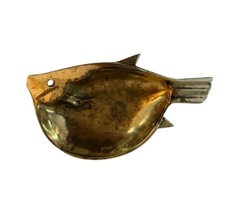 Vintage Brass Fish Soap Dish