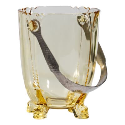 Vintage Glass Ice Bucket
