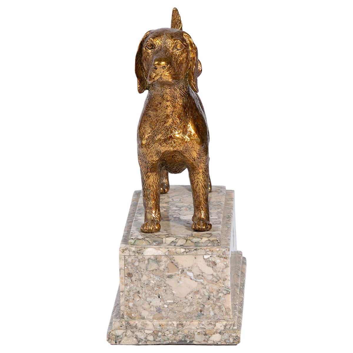 Vintage Bronze Labrador Dog Sculpture - Image 2