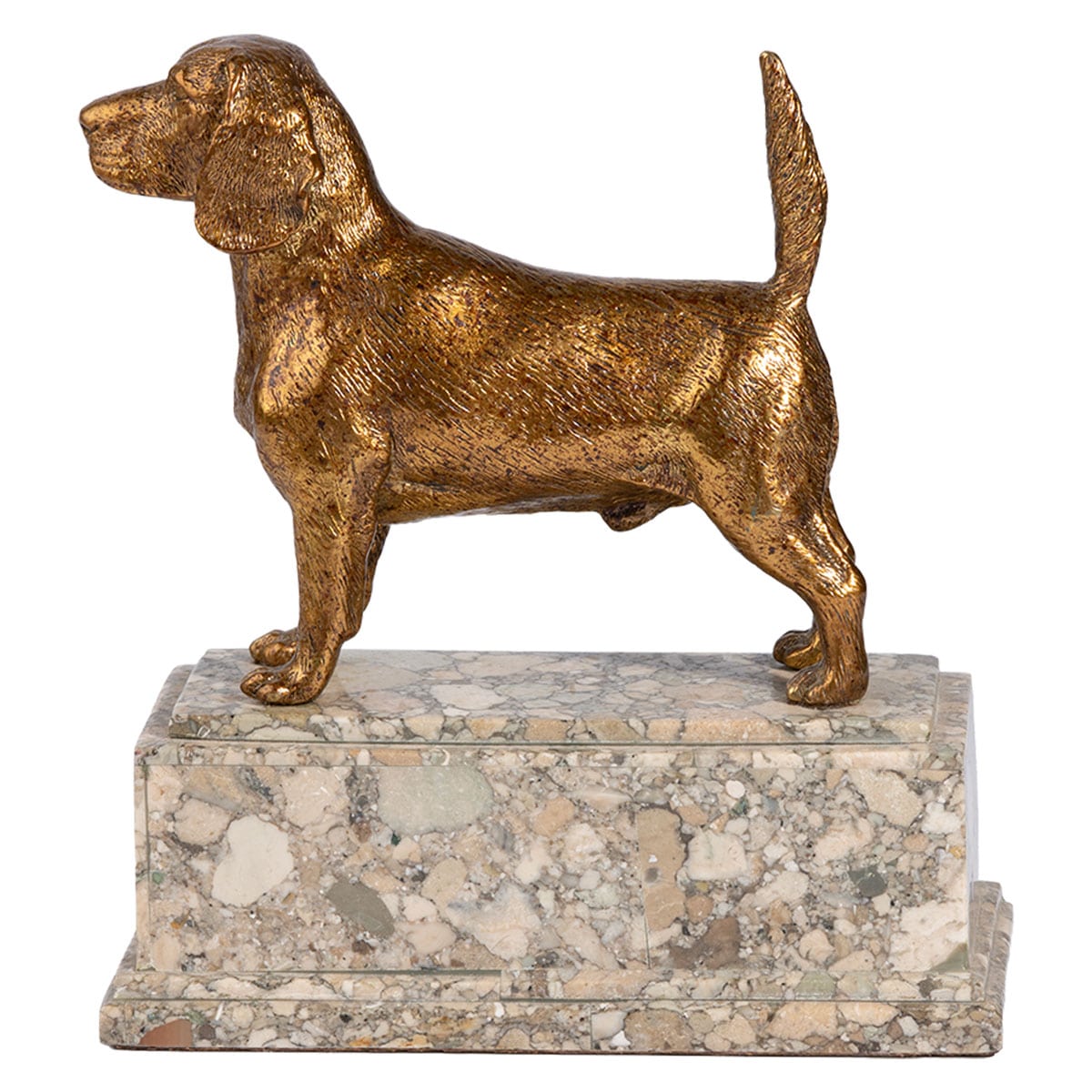 Vintage Bronze Labrador Dog Sculpture - Image 3