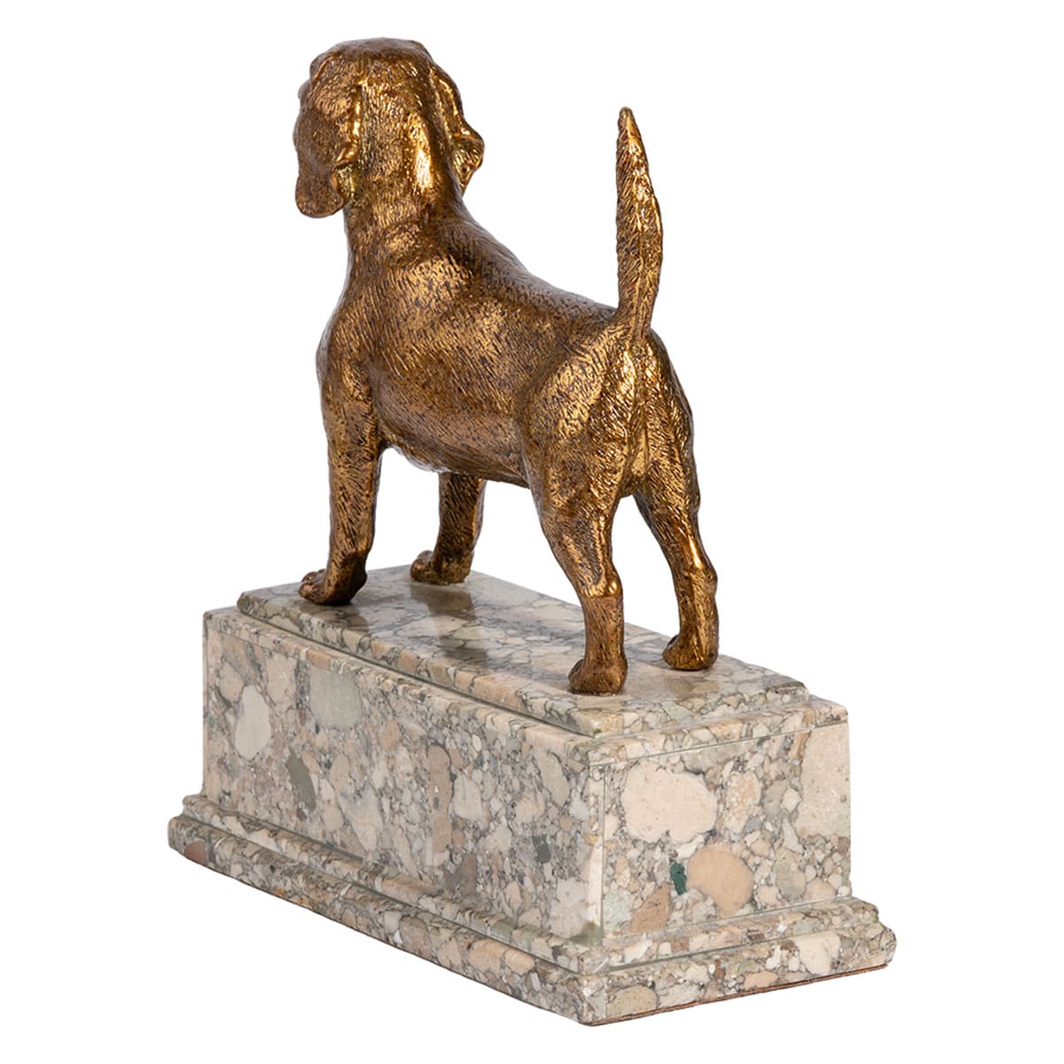 Vintage Bronze Labrador Dog Sculpture - Image 4
