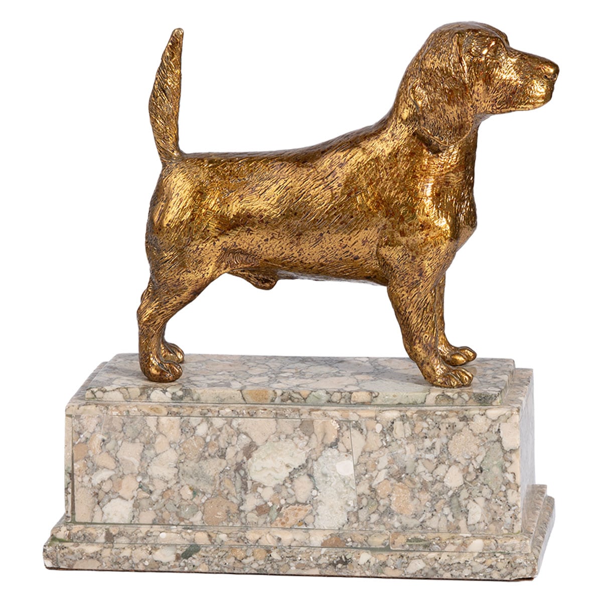 Vintage Bronze Labrador Dog Sculpture - Image 5