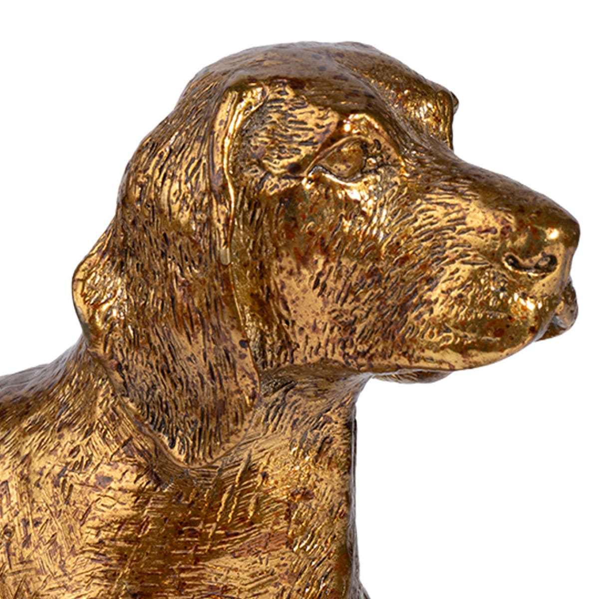 Vintage Bronze Labrador Dog Sculpture - Image 6