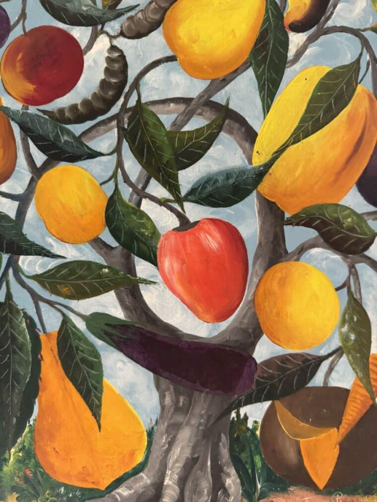 Vintage Magic Fruit Tree Original Art - Image 2