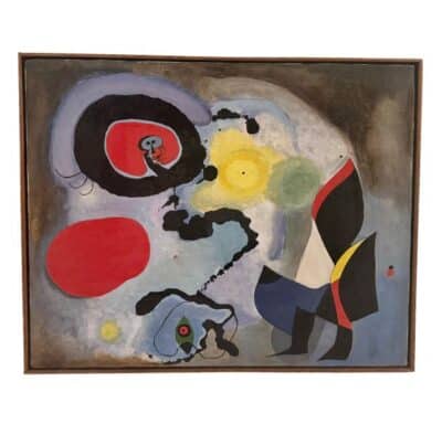 Vintage Painting in the Manner of Miro