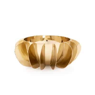 Brass Finish Hand Cut Bowl