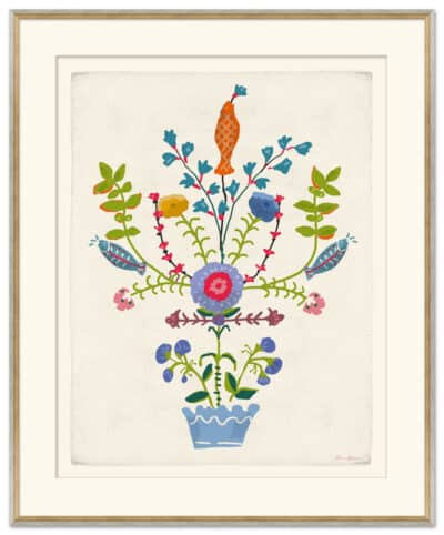 Orange Fish Botanical Reproduction Print