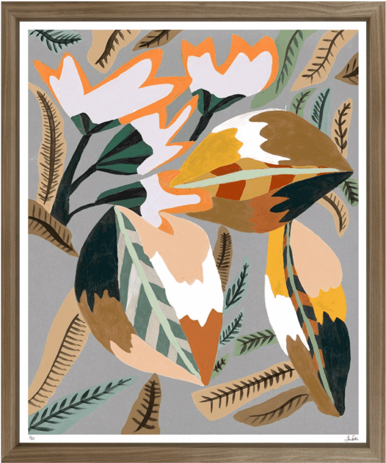 Palm Pink Giclee Reproduction Print