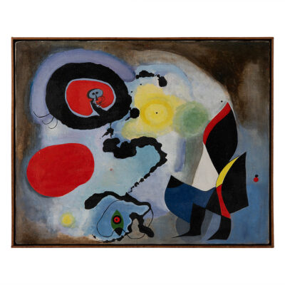 Vintage Painting in the Manner of Miro