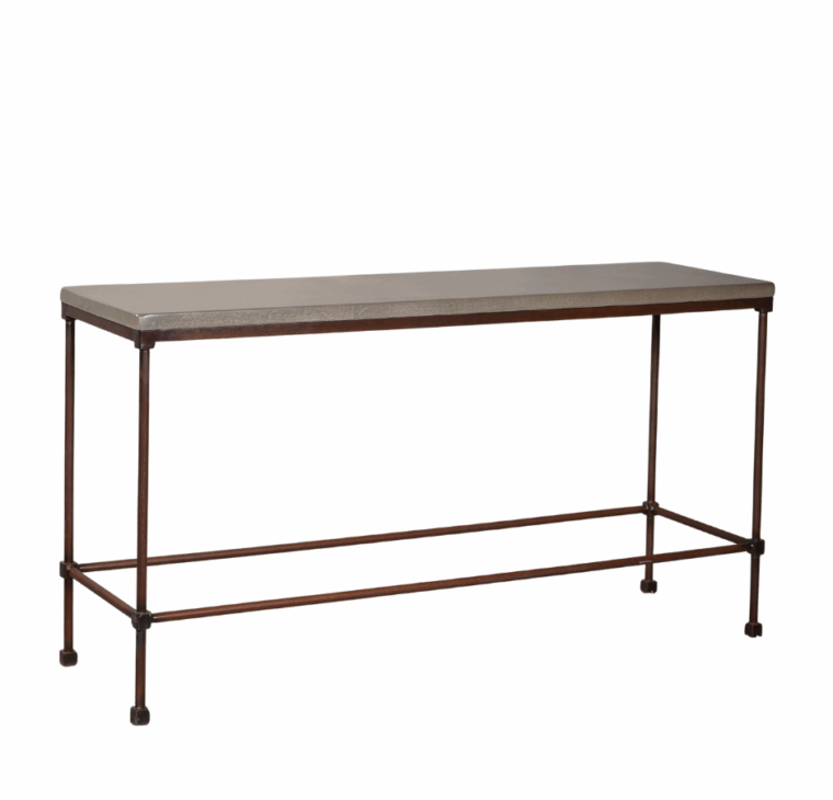 Santiago Concrete and Iron Console - Image 2