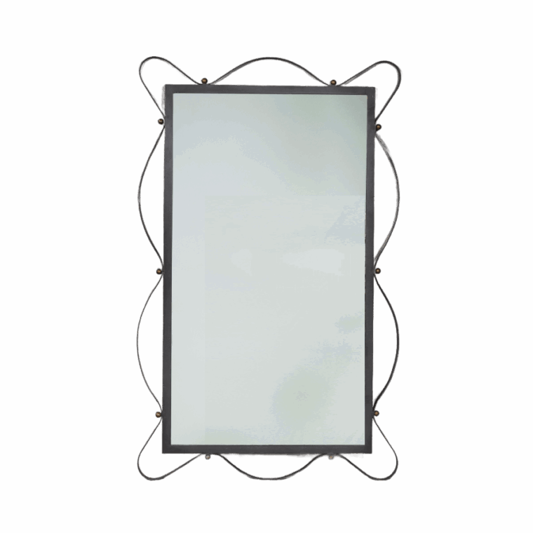 Undulating Iron Paloma Mirror