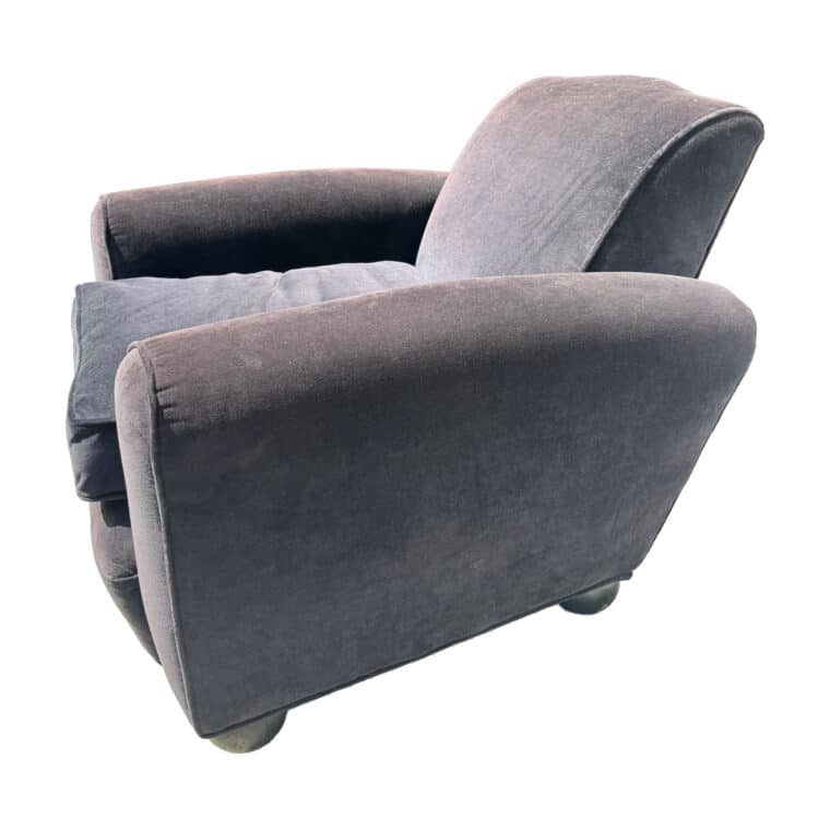 Pair of Vintage French Chairs with Bun Footings - Image 2