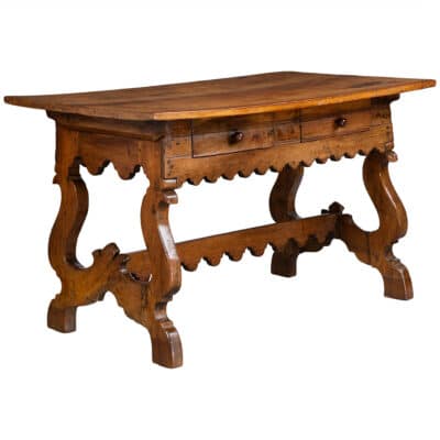 Antique Spanish Chestnut Plank Desk