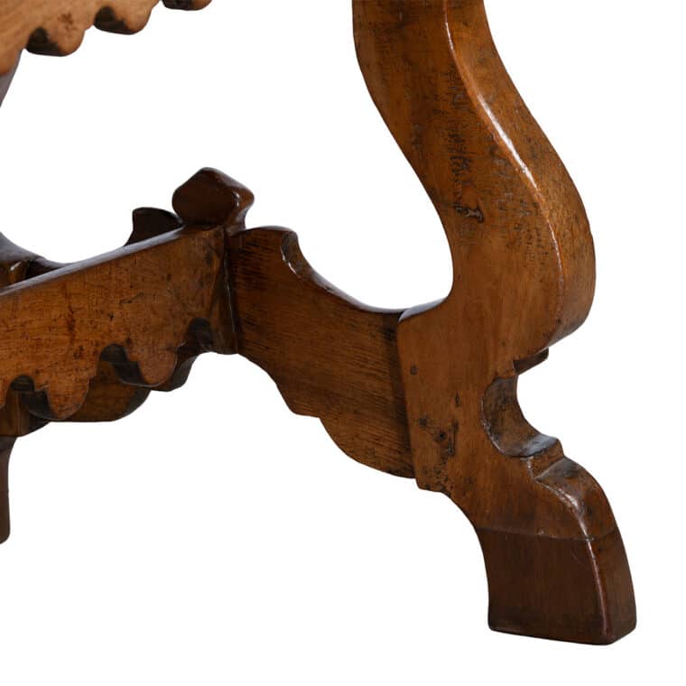 Antique Spanish Chestnut Plank Desk - Image 5