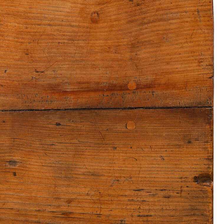 Antique Spanish Chestnut Plank Desk - Image 9