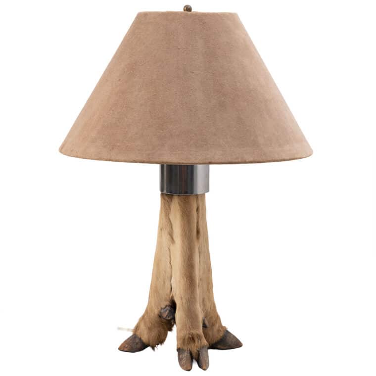 Pair of Vintage Deer Hoof Lamps - Image 2
