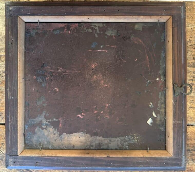 Antique English Mirror with Original Mercury Glass - Image 6