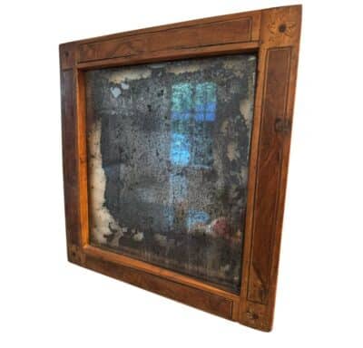 Antique English Mirror with Original Mercury Glass
